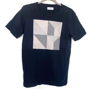 NWT Anthropologie Saturdays T-shirt top origami XSmall blue short sleeves tee